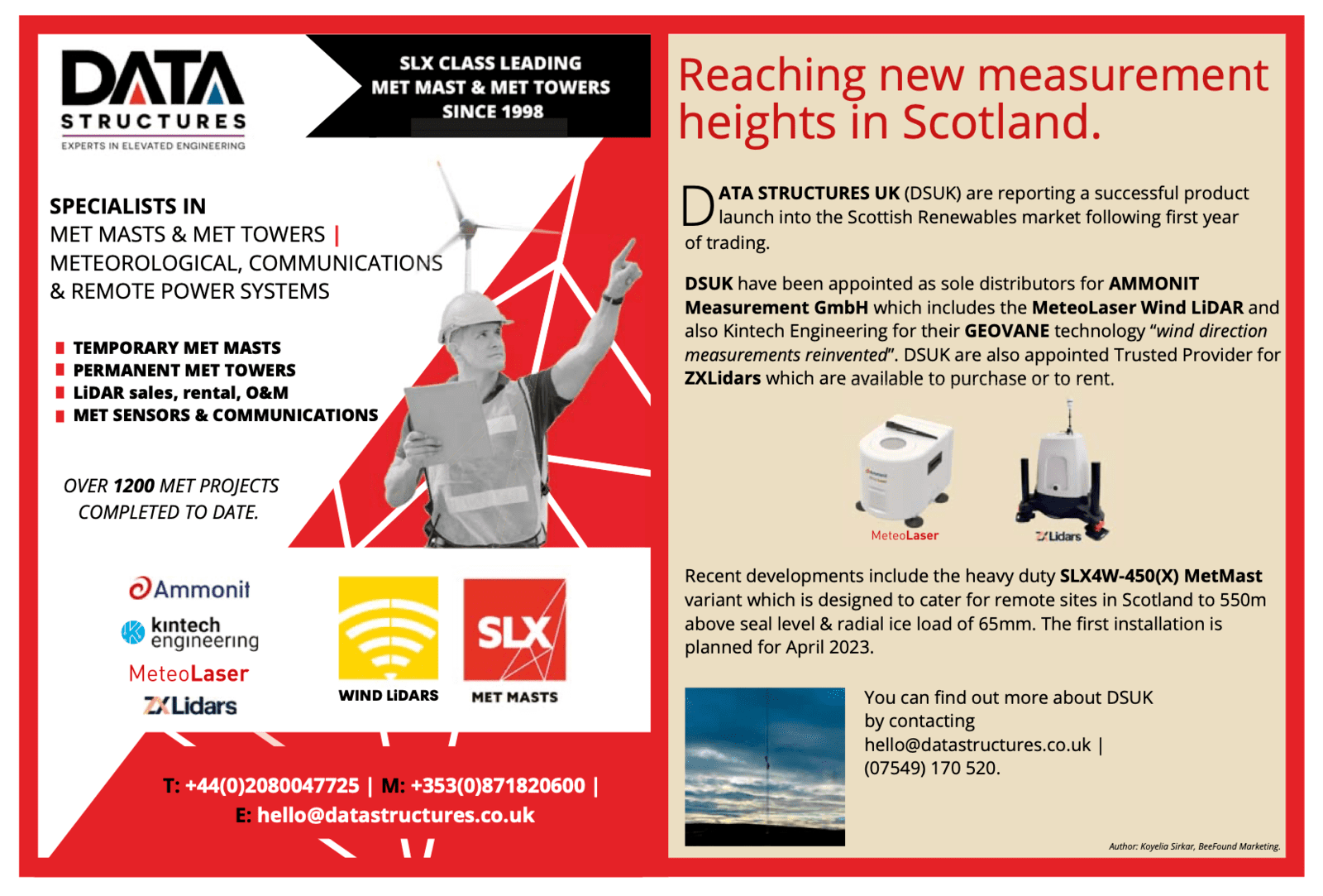 Data Structures in reNEWS Scotland Special Report 2023 